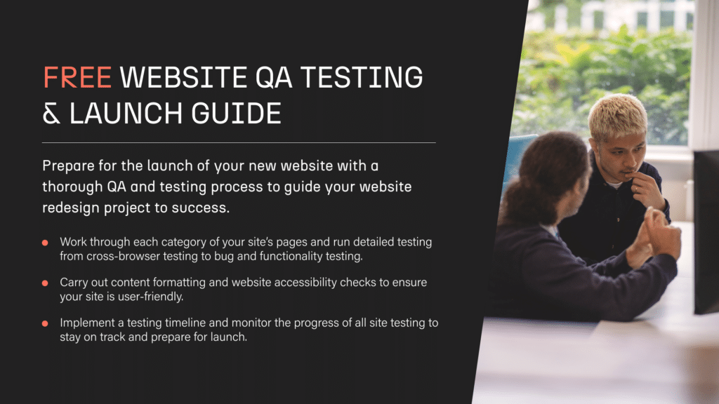 Free website QA testing & launch guide