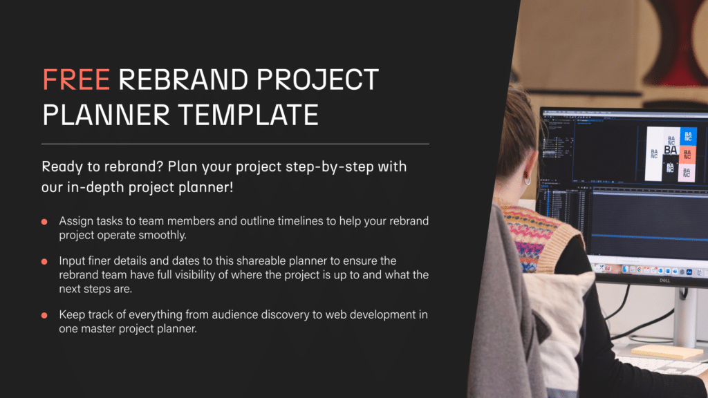 Free rebrand project planner template